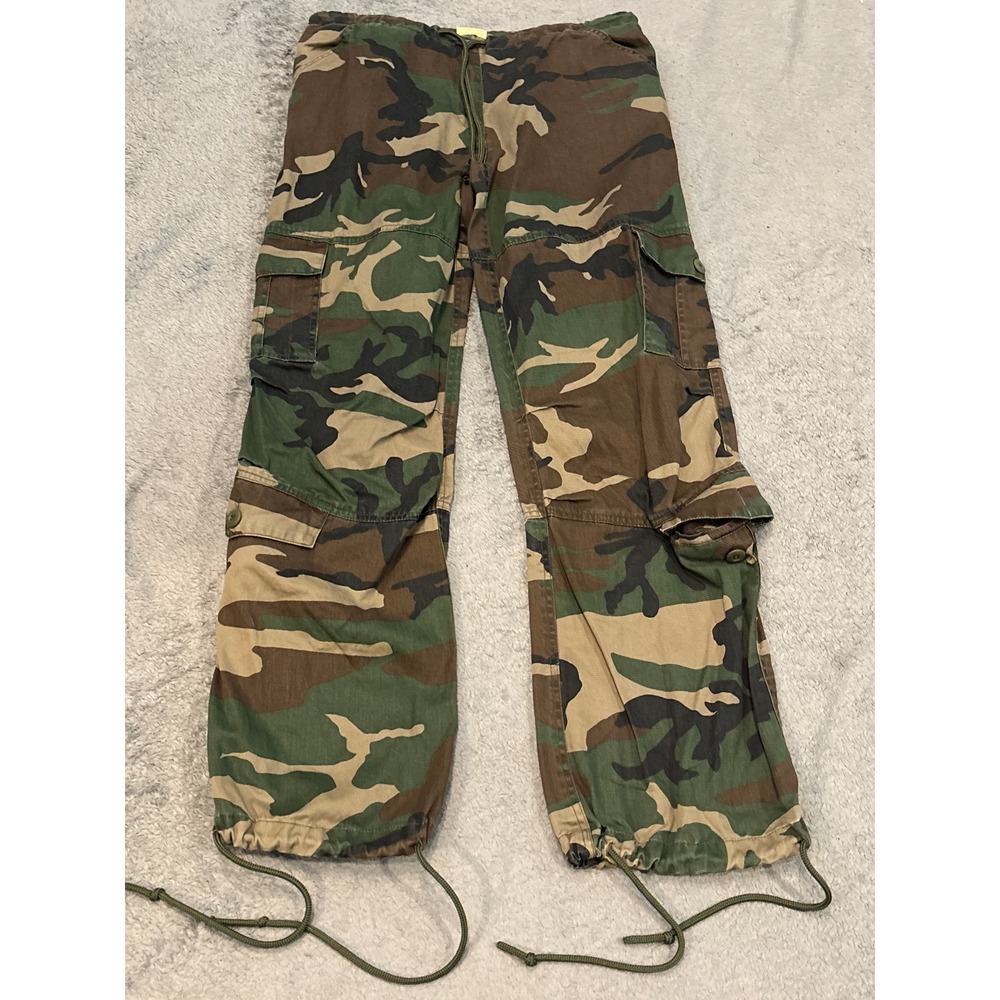 Rothco Woodland Camo Cargo Pants Mens Small Green Brown Tactical Utility Army